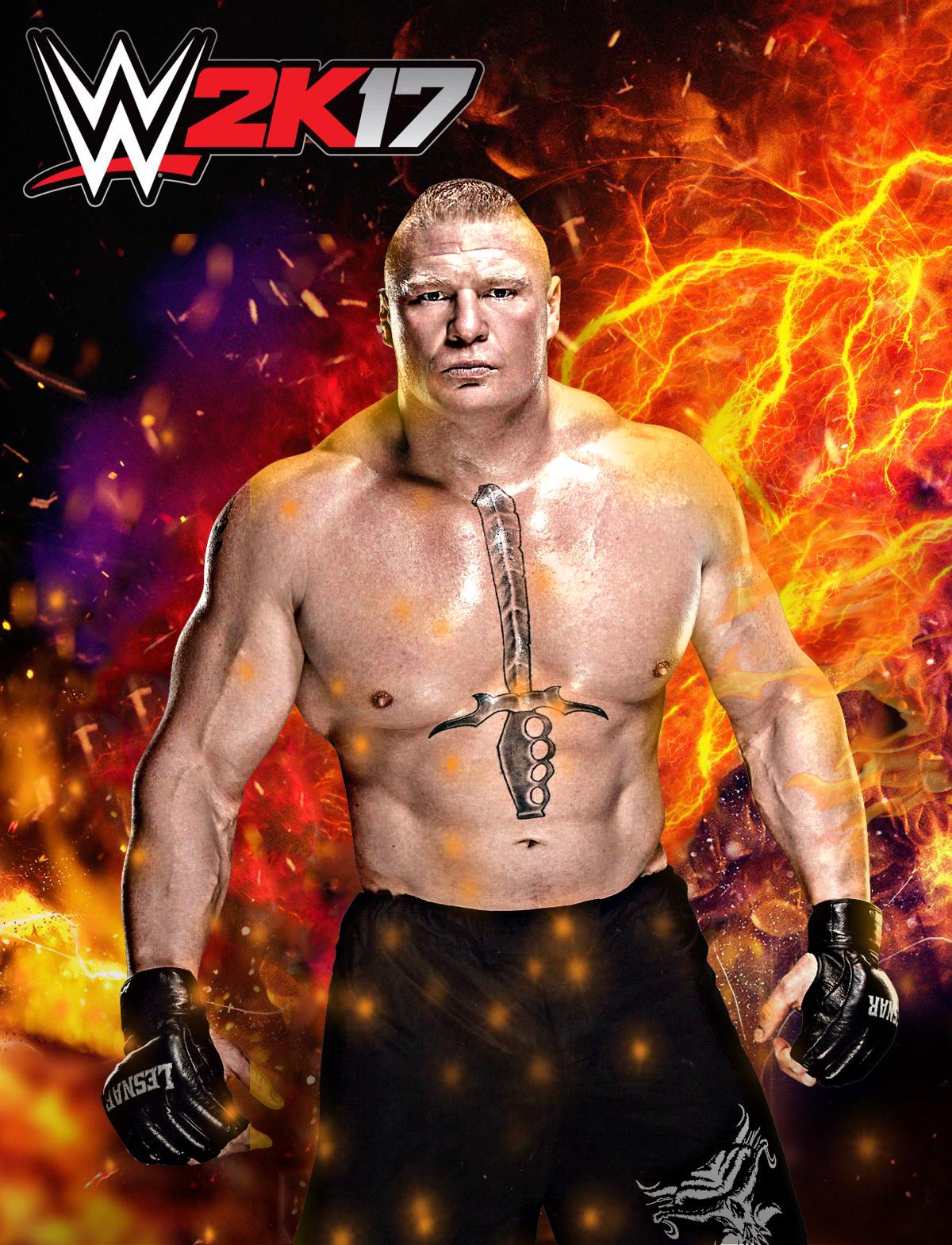 Wwe 2k17 Brock Lesnar Wallpapers High Quality Resolution - Brock Lesnar Wwe 2k17 , HD Wallpaper & Backgrounds