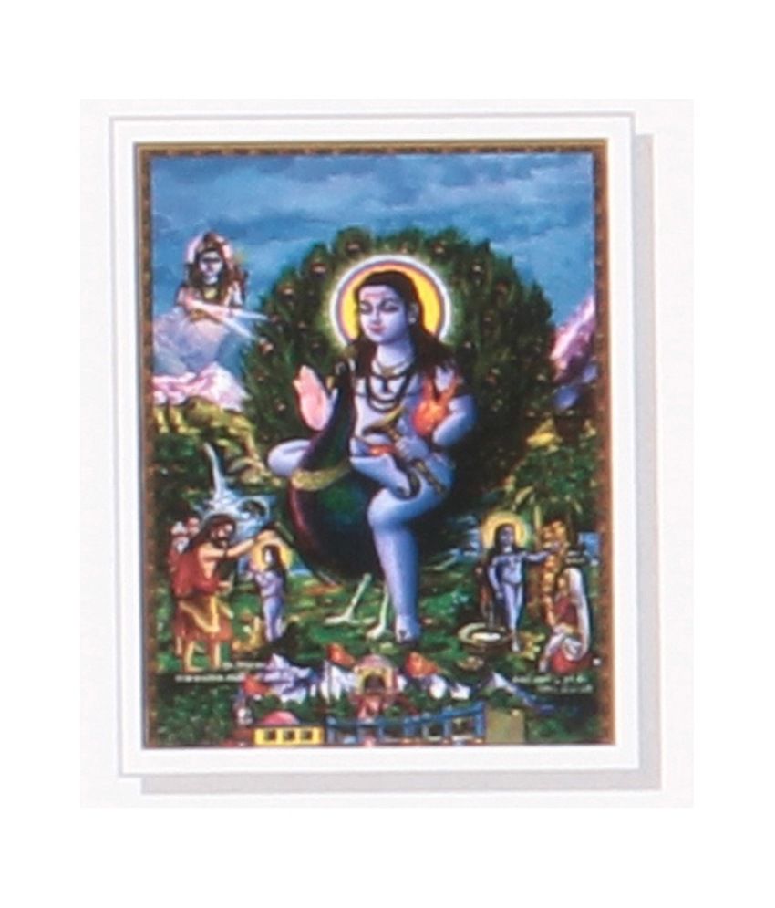 Shiv Shakti Decorative God Picture Ceramic Tile - Picture Frame , HD Wallpaper & Backgrounds