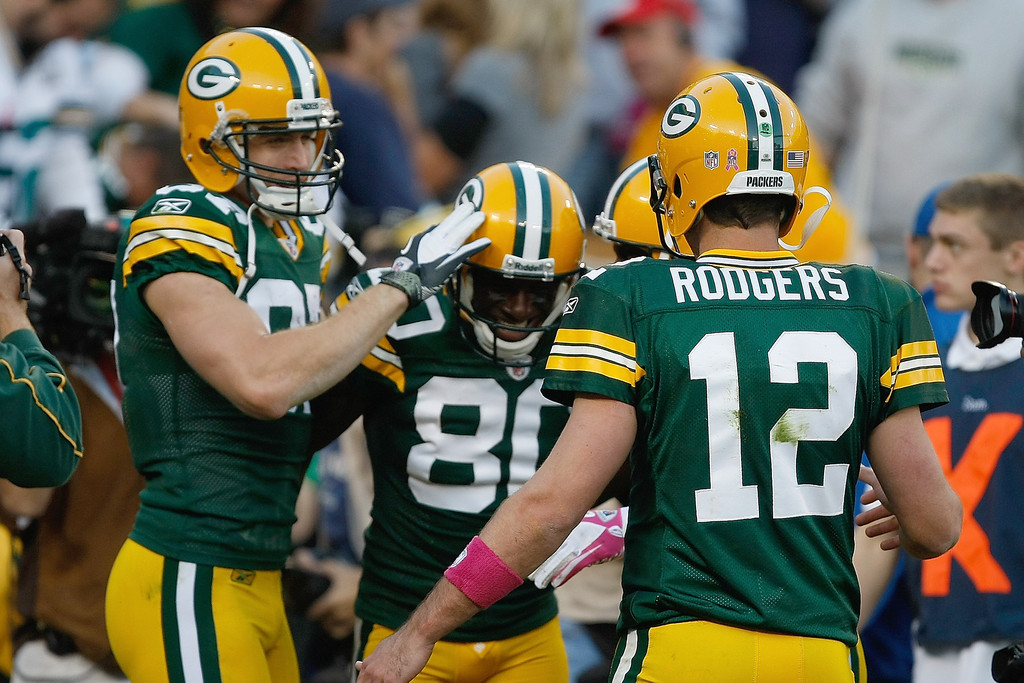 Aaron Rodgers And Jordy Nelson Photos»photostream - Randall Cobb And Aaron Rodgers And Jordy Nelson , HD Wallpaper & Backgrounds