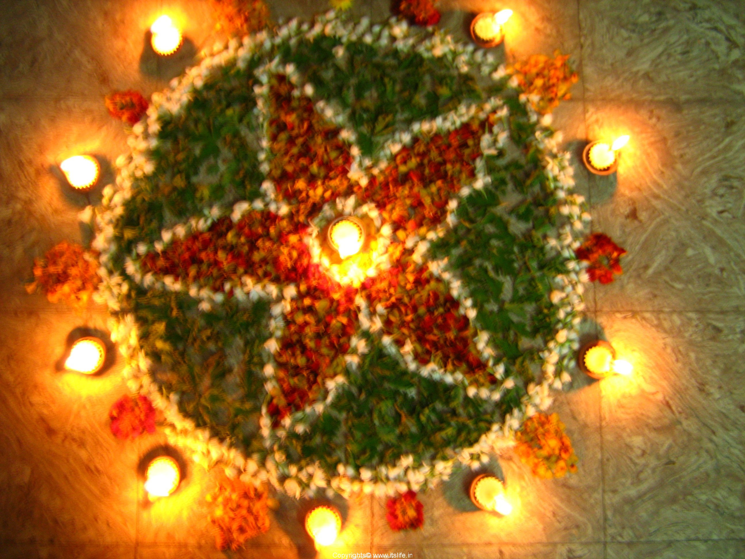 I Named This Design - Rangoli For Diwali Flowers , HD Wallpaper & Backgrounds