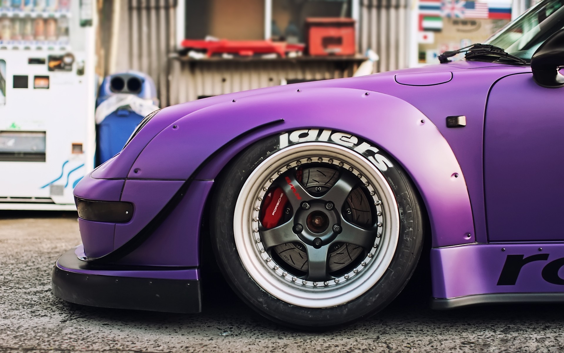 Porsche, Car, Rauh Welt, Rwb, Purple, Rotana Wallpapers - Purple Car Modified , HD Wallpaper & Backgrounds