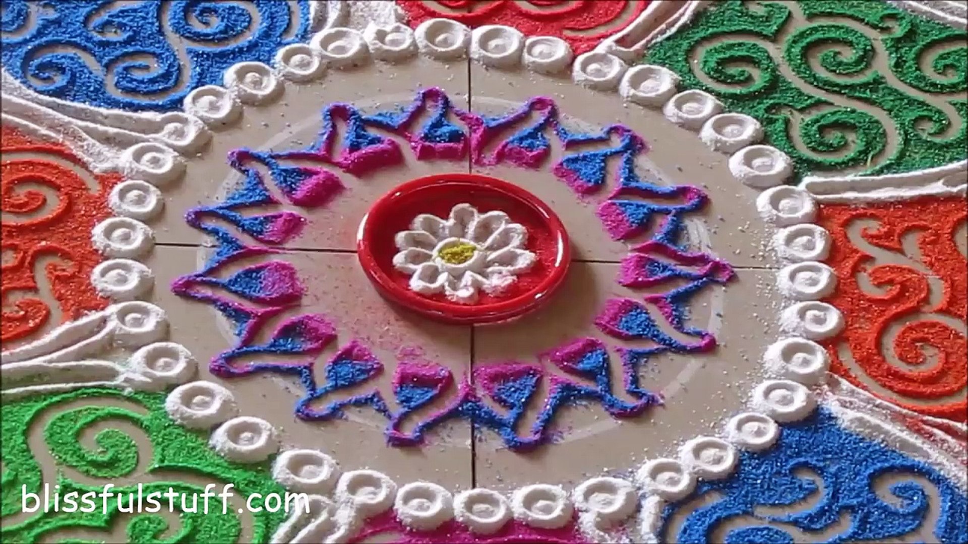 Multicolored Rangoli With Paisley Pattern / Creative - Needlework , HD Wallpaper & Backgrounds