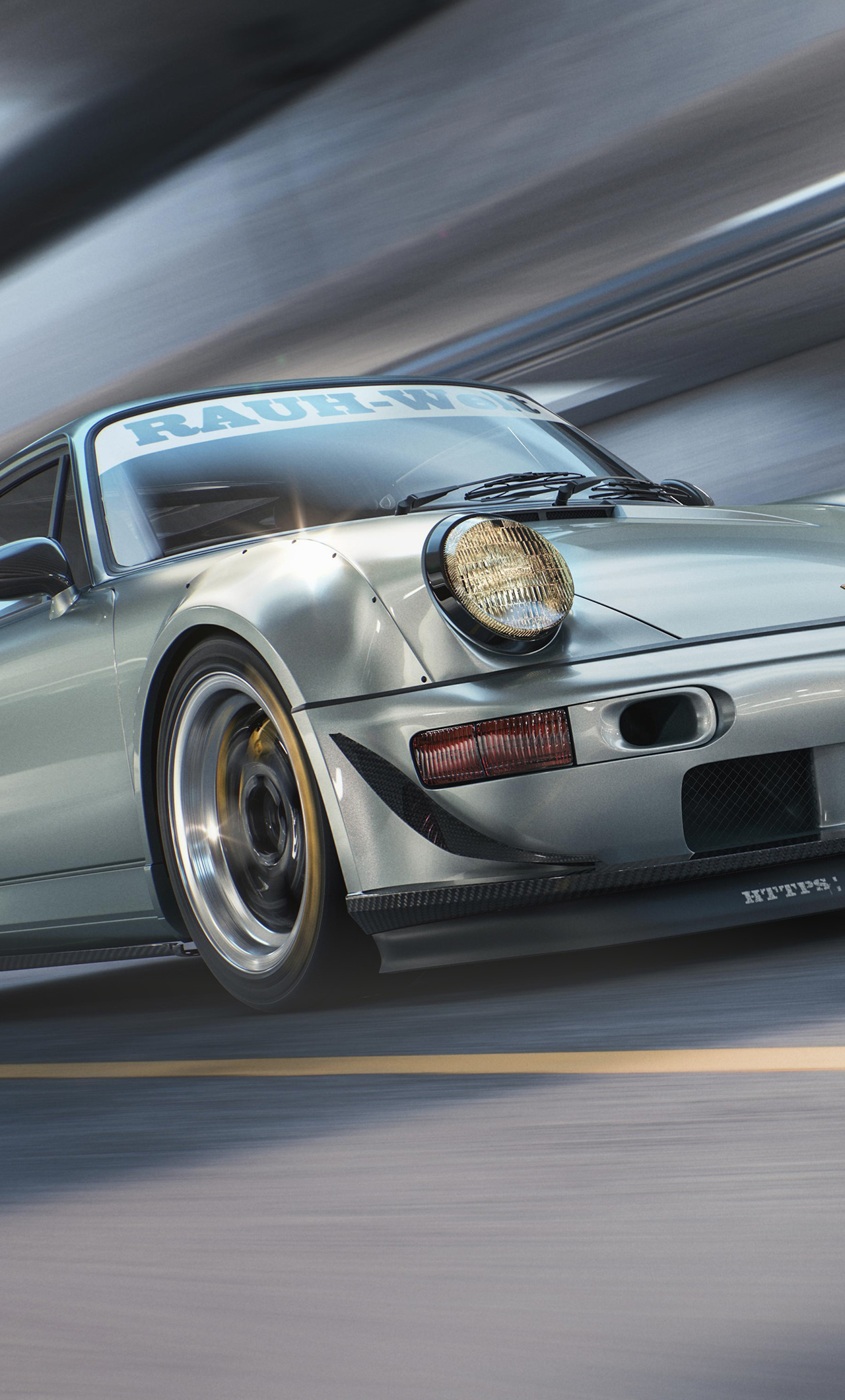 Porsche 964 Rwb Cgi X3 - Rwb Porsche Wallpaper Iphone , HD Wallpaper & Backgrounds