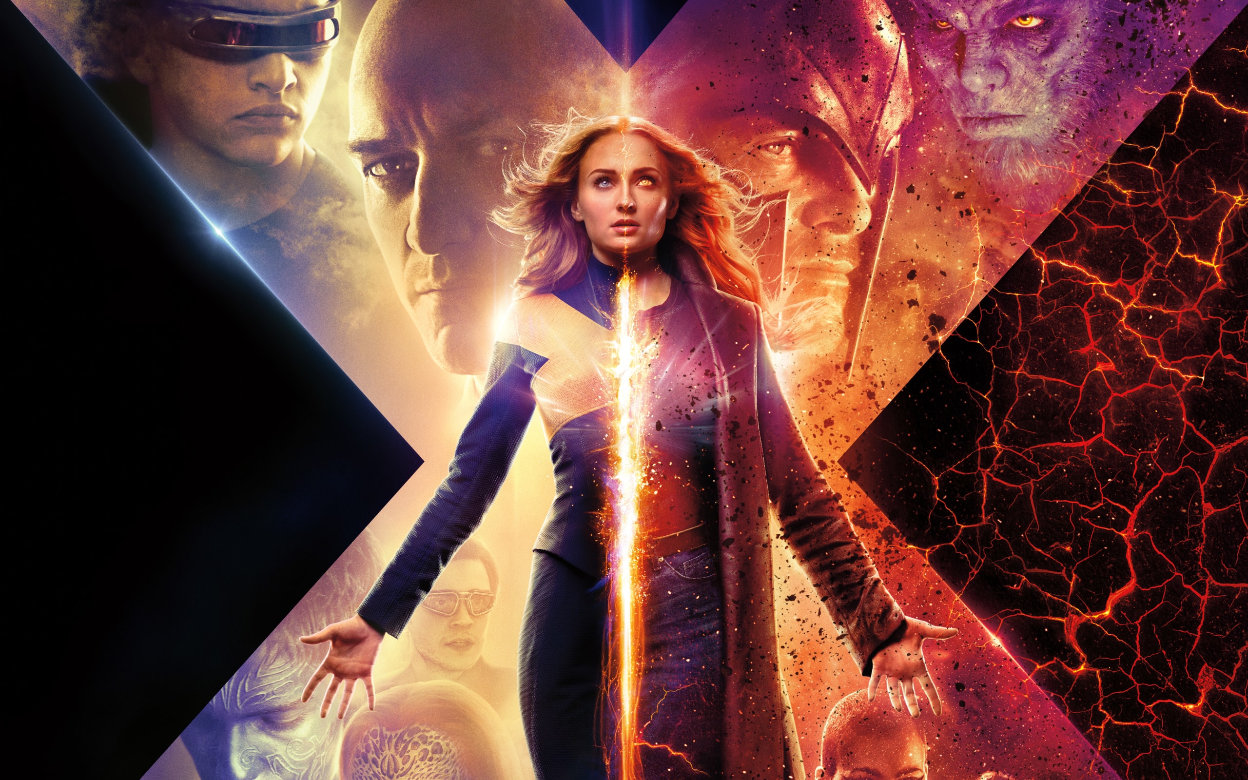 Wallpaper Of Movie, Poster, Dark Phoenix, Sophie Turner - X Men Dark Phoenix , HD Wallpaper & Backgrounds