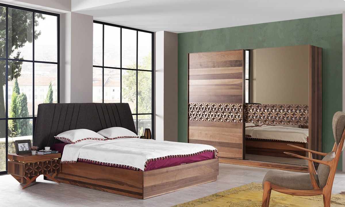 Modern Yatak Odası Dekorasyonu Müthiş Country Yatak - Yatak Odası Takımı Modern , HD Wallpaper & Backgrounds