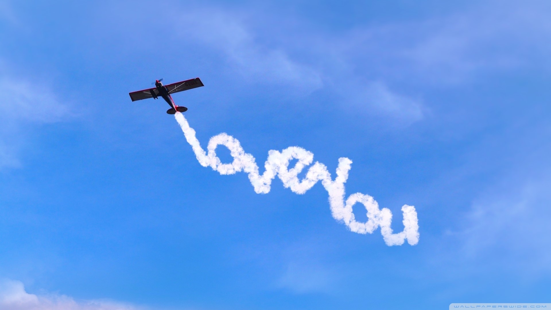 Images I Love You Heart Wallpaper 3d Hd Â» Wallppapers - Love U In Sky , HD Wallpaper & Backgrounds