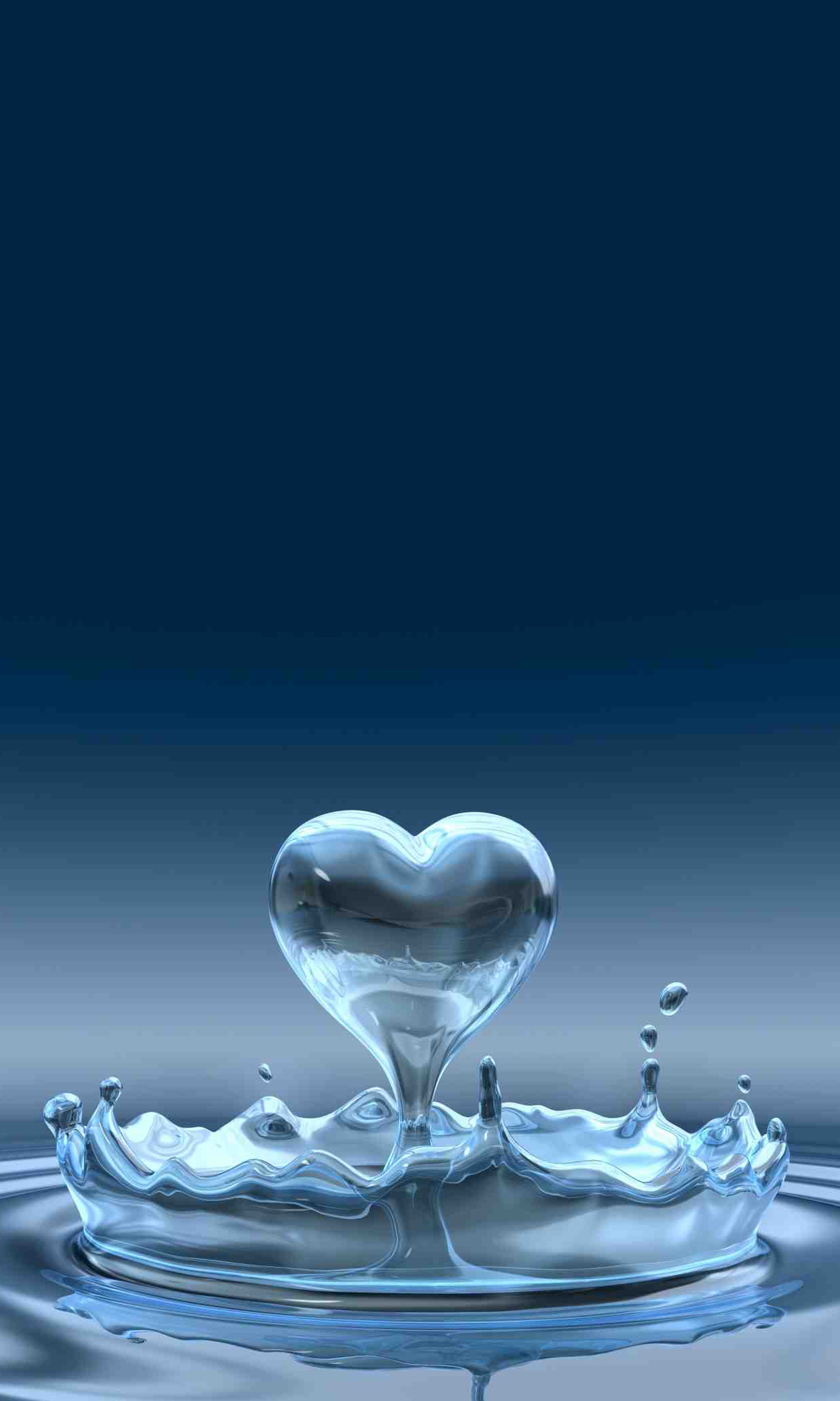 3d Heart Water Droplet Android Wallpaper - Best Photo In The World Hd , HD Wallpaper & Backgrounds