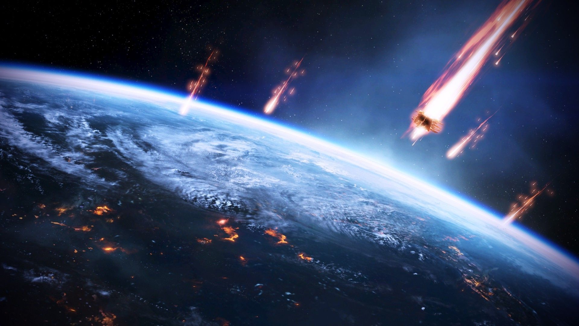 99 Mass Effect - Mass Effect Earth , HD Wallpaper & Backgrounds