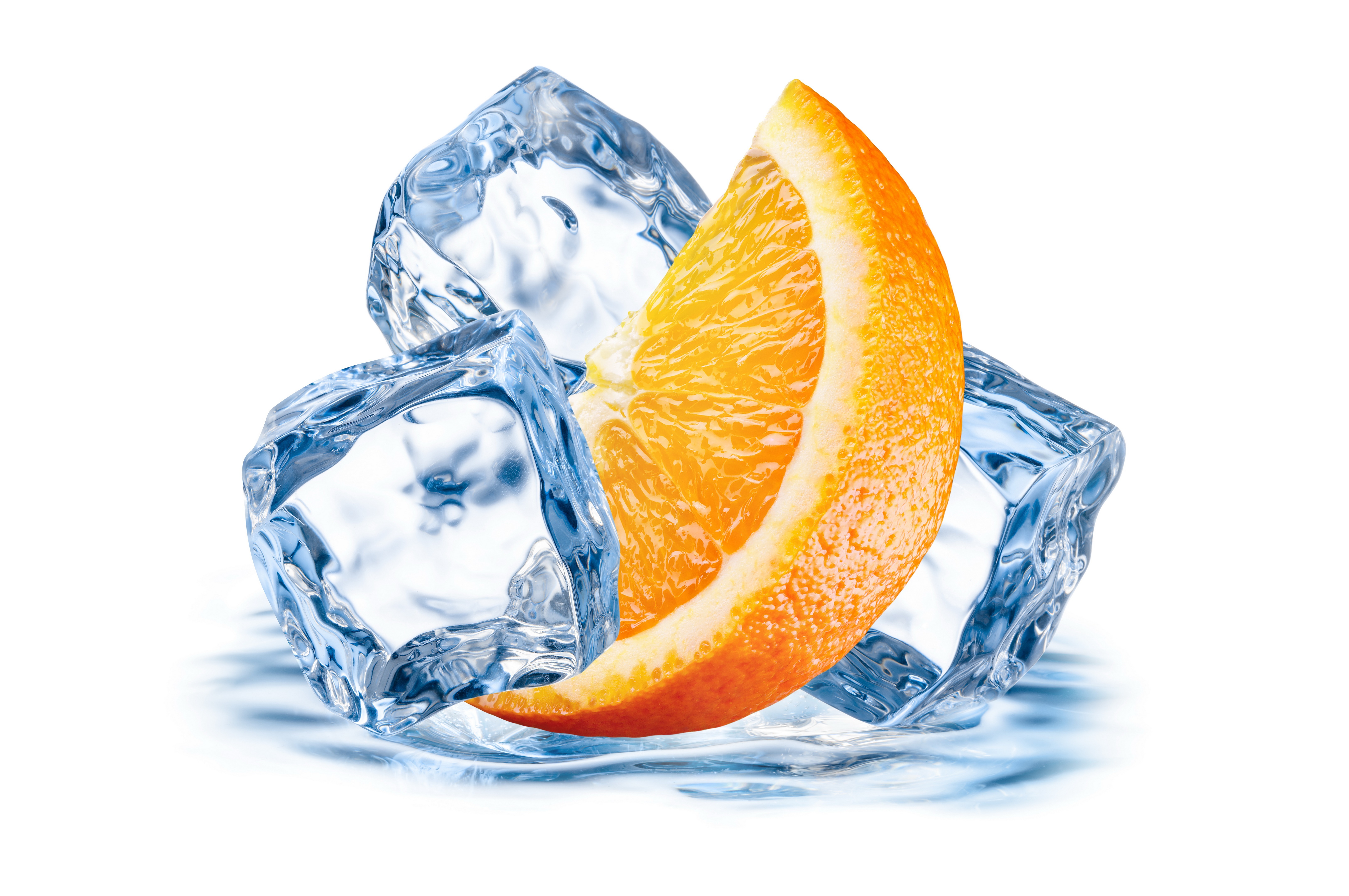 Orange Ice Juicy Citrus - Ice Strawberry , HD Wallpaper & Backgrounds