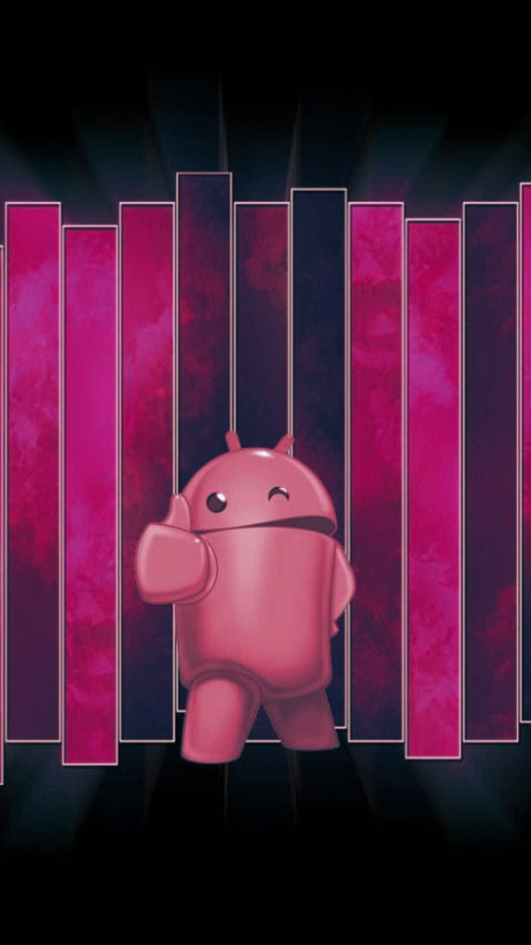 Android Thumbs Up Pink Smartphone Wallpapers Hd - Free Wallpaper Pink Android , HD Wallpaper & Backgrounds