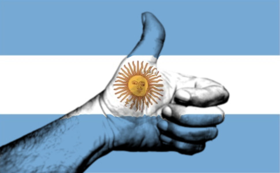 Human Hand Doing Thumbs Up With Celestial Sun Artwork - Argentina Vamos , HD Wallpaper & Backgrounds