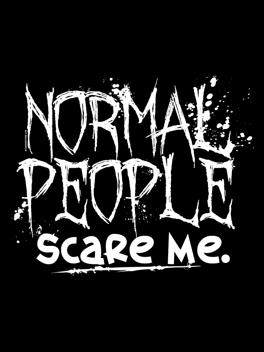 Normal People Scare Me Wallpaper - Poster , HD Wallpaper & Backgrounds