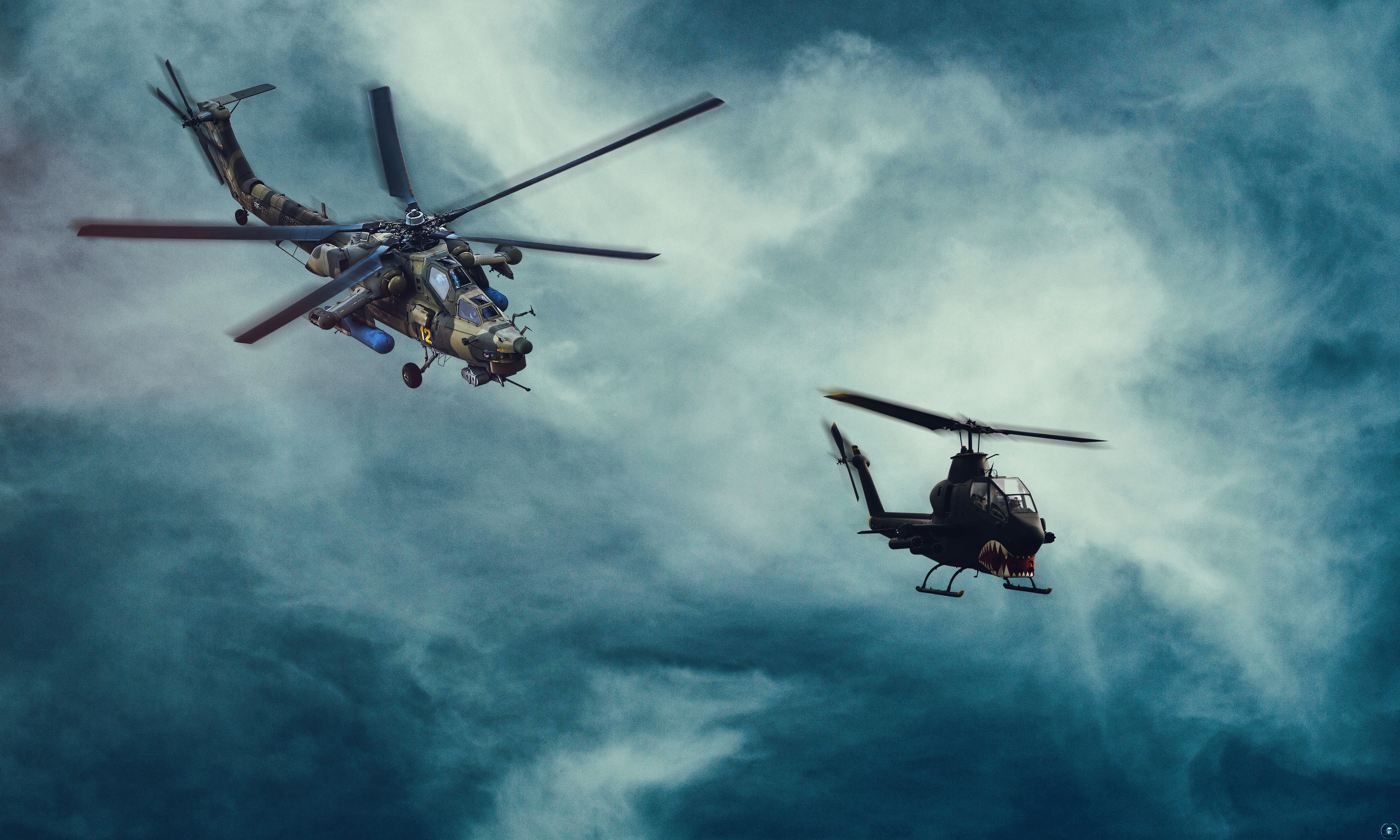 Helicopter, Cobra, Usa, Russia, Photoshop, Ah-1, Bell , HD Wallpaper & Backgrounds