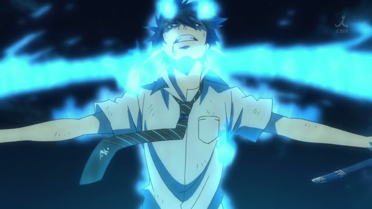 Anime Demons Images Rin Okumura Hd Wallpaper And Background - Ao No Exorcist Fight Gif , HD Wallpaper & Backgrounds