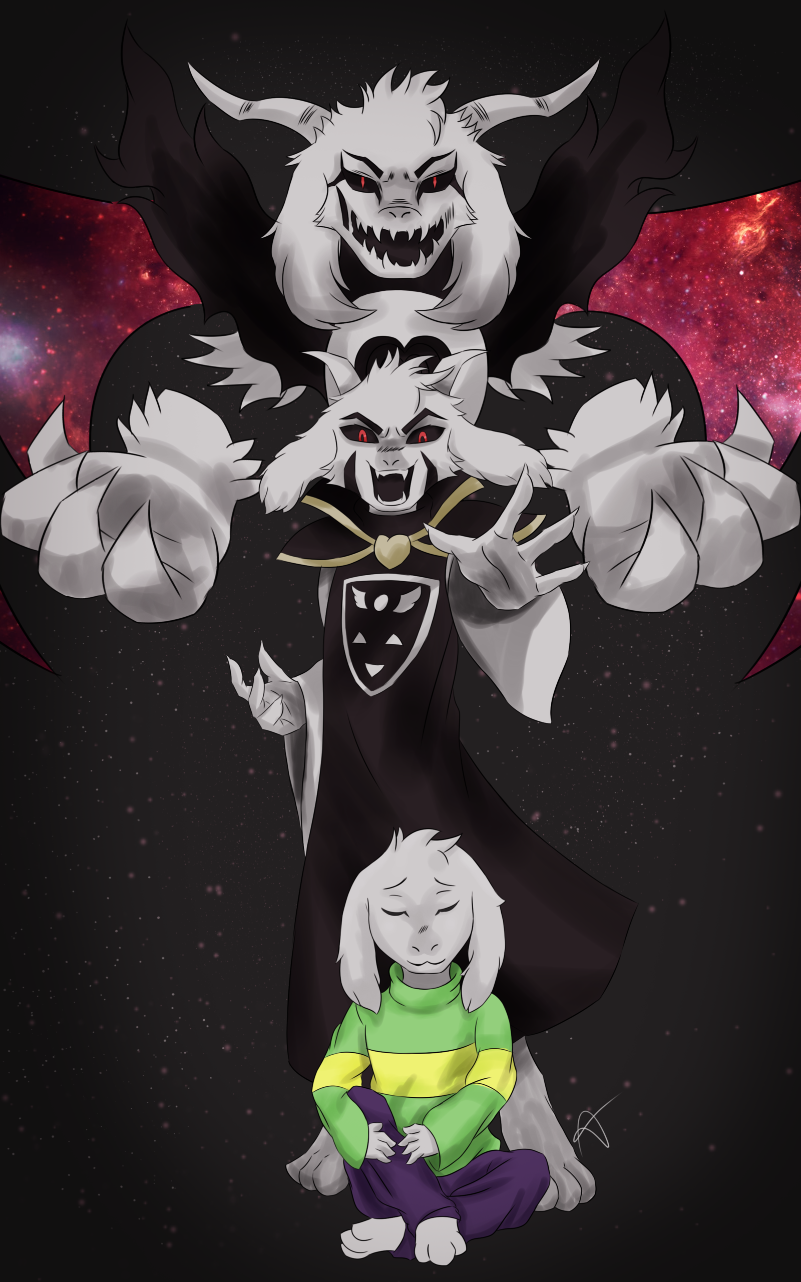 Asriel Dreemurr By Zerodark3 - Undertale Asriel Dreemurr , HD Wallpaper & Backgrounds