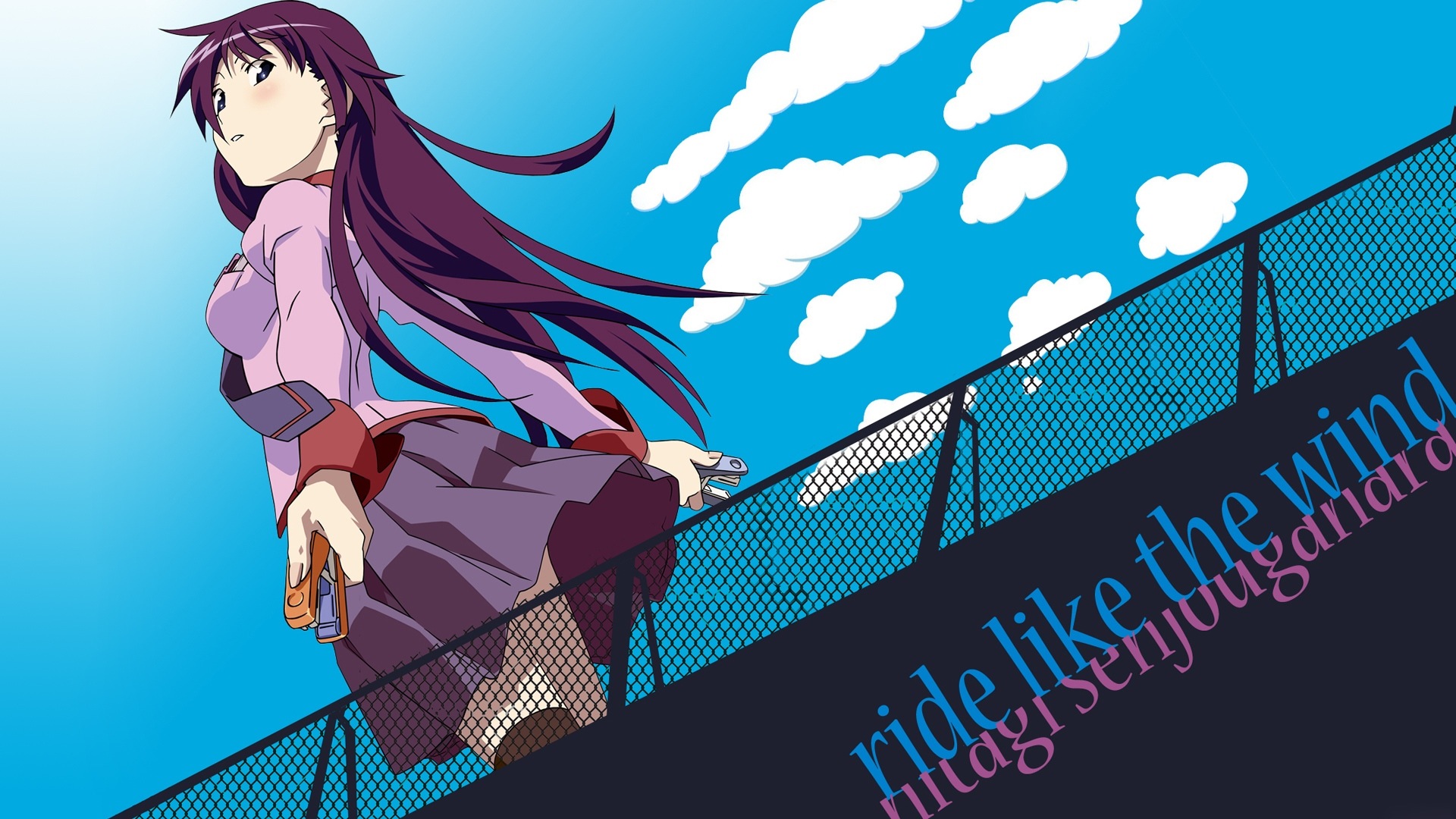 Imagery - Hitagi Senjougahara Wallpaper Hd , HD Wallpaper & Backgrounds