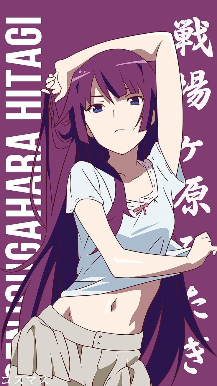 [hot] Senjougahara Hitagi [hot] Senjougahara Hitagi - Senjougahara Hitagi Wallpaper Android , HD Wallpaper & Backgrounds