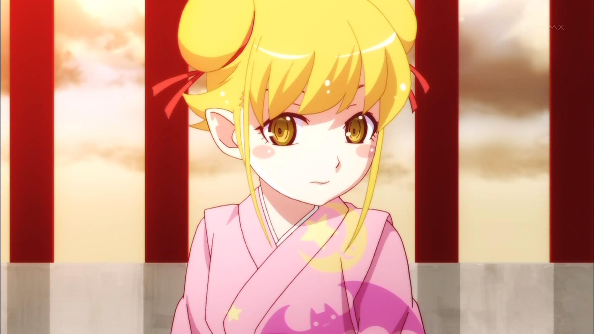 Monogatari Fond D'écran Entitled Oshino Shinobu - Anime Character With Space Buns , HD Wallpaper & Backgrounds
