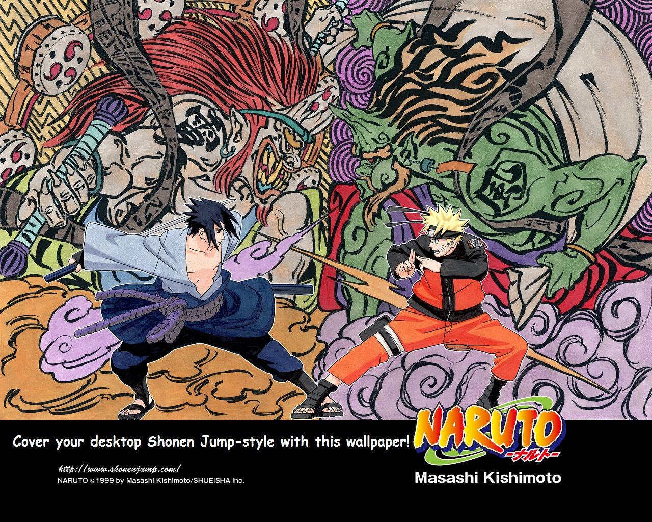 Naruto Wallpaper - Naruto Sasuke Raijin Fujin , HD Wallpaper & Backgrounds