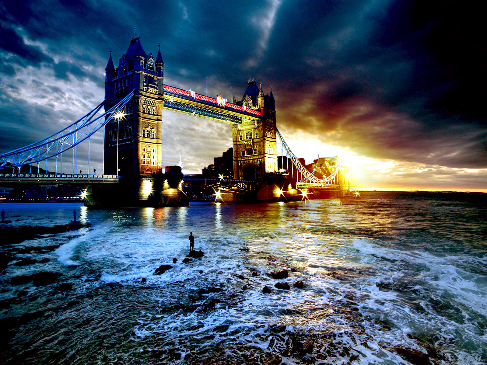 Fotofoto Keindahan Kota London, Inggris - London Image Manipulation , HD Wallpaper & Backgrounds
