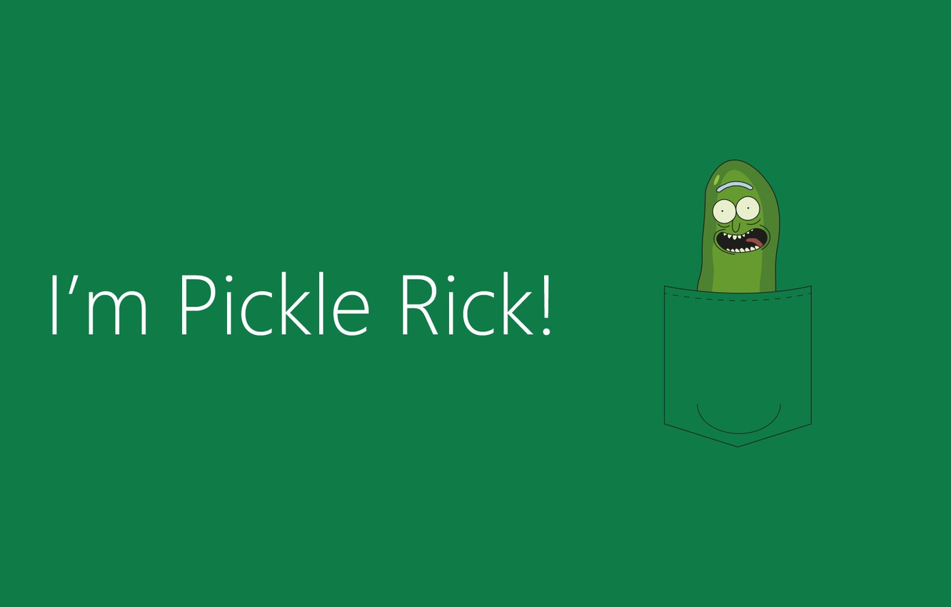 Photo Wallpaper Rick, Pickle, Pickle Rick, Rick And - Graphic Design , HD Wallpaper & Backgrounds