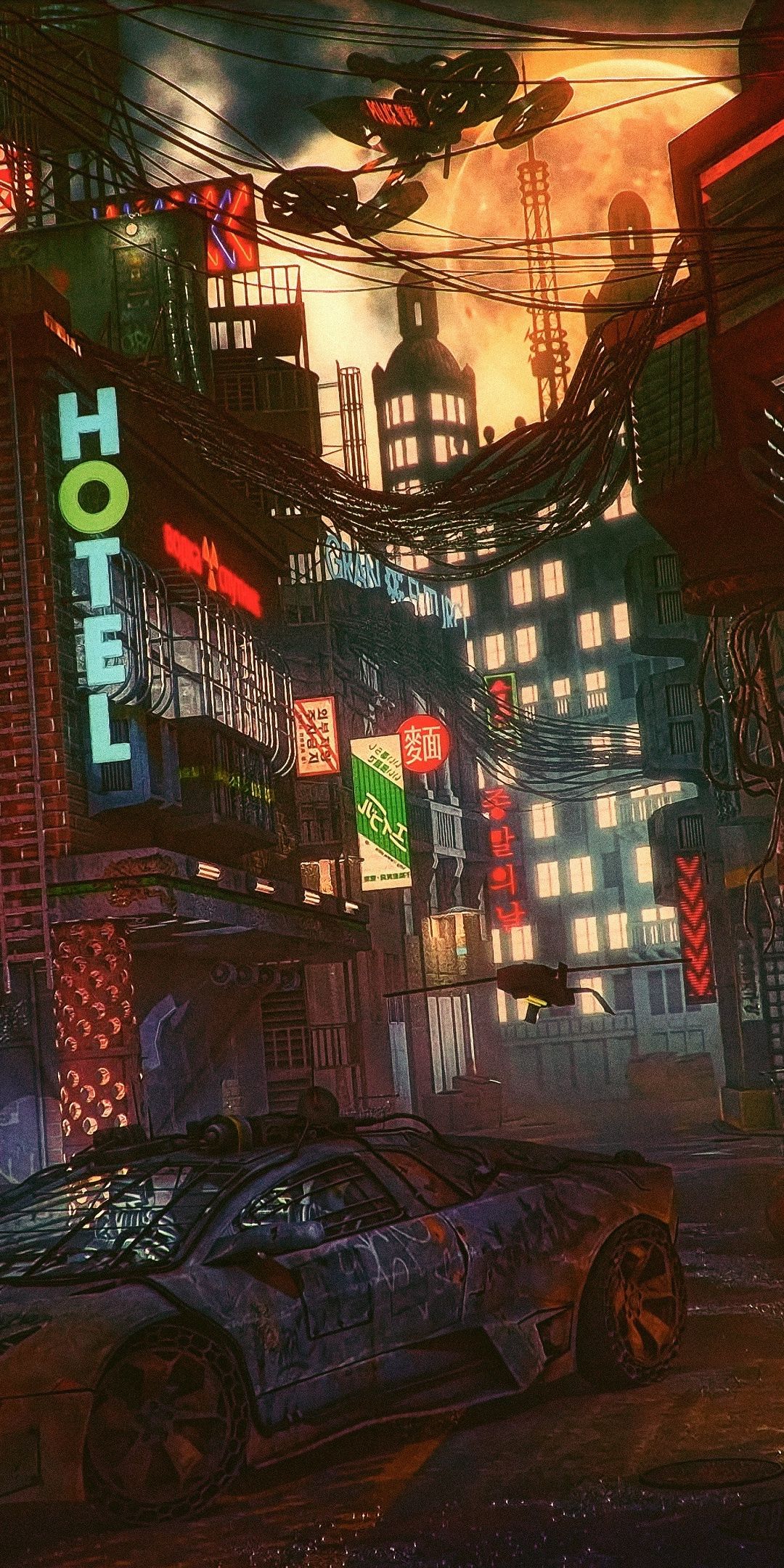 Cyberpunk, City, Futuristic, Artwork, Wallpaper - Japan Futuristic , HD Wallpaper & Backgrounds