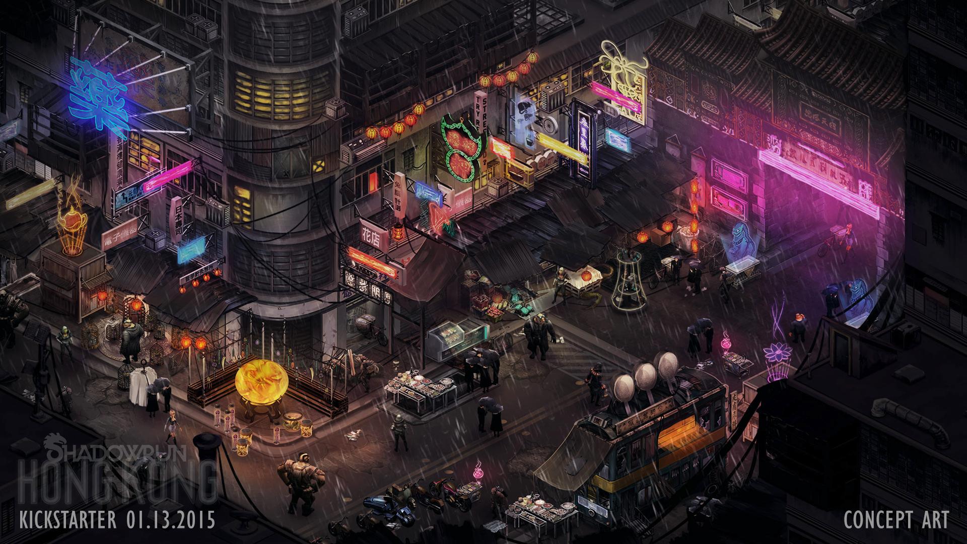 Shadowrun Hong Kong Wallpaper - Shadowrun Hong Kong Kowloon , HD Wallpaper & Backgrounds