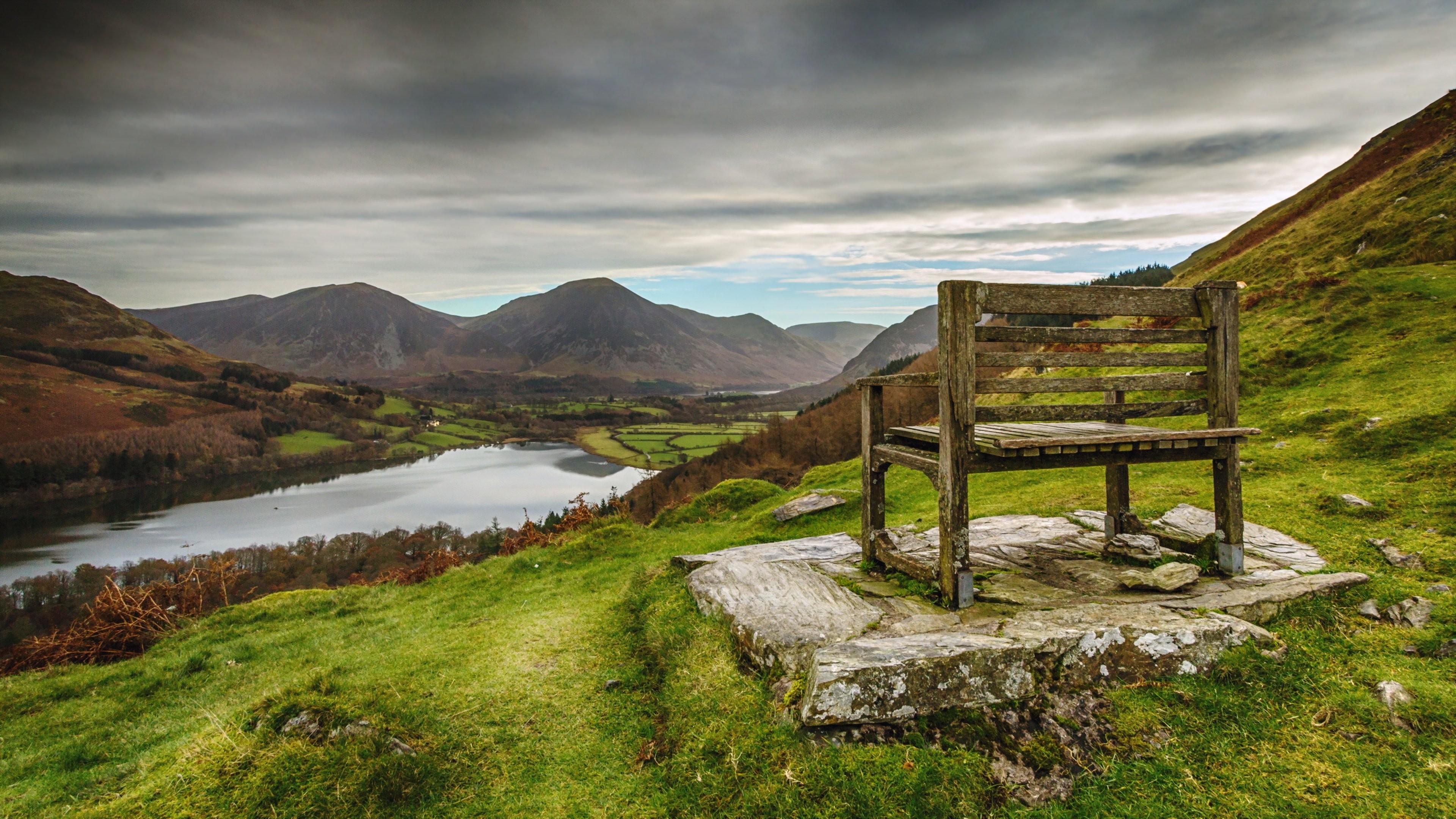 Countryside, Trees, Green, Plants, Chair, Nature,hd - Chair In The Nature , HD Wallpaper & Backgrounds