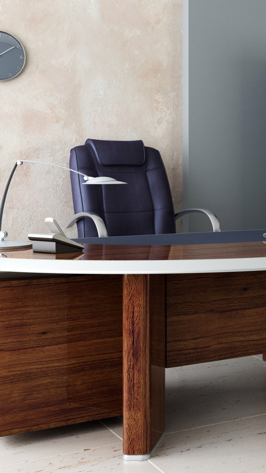 Wallpaper Room, Office, Desk, Chair, Shelves - Modern Office Cabinet Designs , HD Wallpaper & Backgrounds