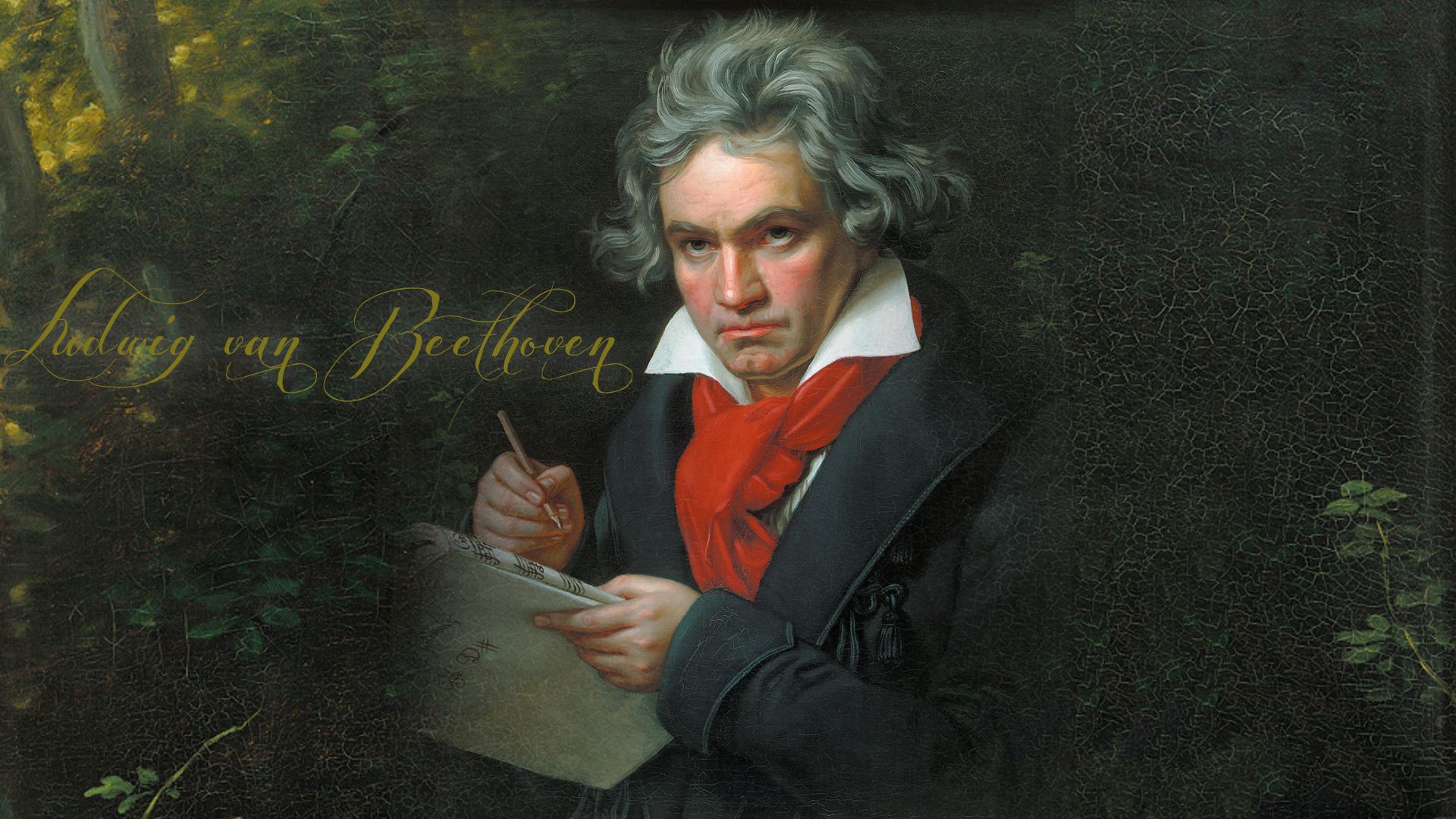 Cran Ludwig Van Beethoven Tous Les Wallpapers Ludwig - Portrait Of Ludwig Van Beethoven , HD Wallpaper & Backgrounds