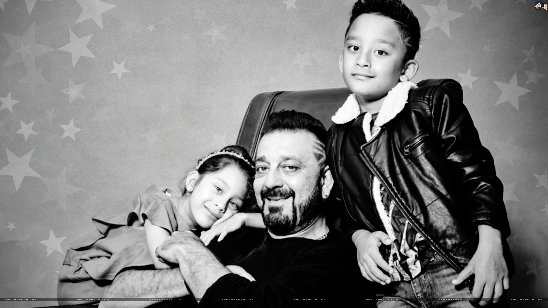 Sanjay Dutt With His Twins Iqra And Shahraan - Sanjay Dutt With Twins 2018 , HD Wallpaper & Backgrounds