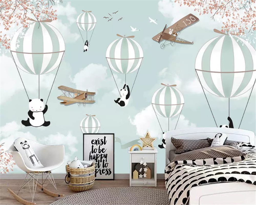 Beibehang Custom Fashion Stereo Silky Wallpaper Nordic - Wall Mural Baby Room , HD Wallpaper & Backgrounds