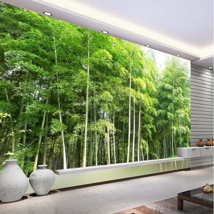 Free Shipping Fresh Green Bamboo Scenery Wallpaper - 3d Wallpaper Hd Wall , HD Wallpaper & Backgrounds