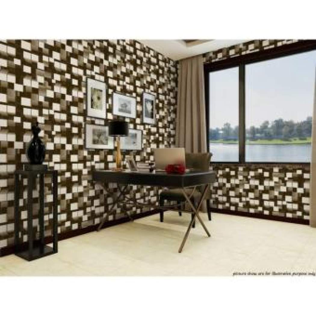 Senarai Harga Personality Retro 3d Stereo Lattice Tile - Vinilo Pared Ladrillo , HD Wallpaper & Backgrounds