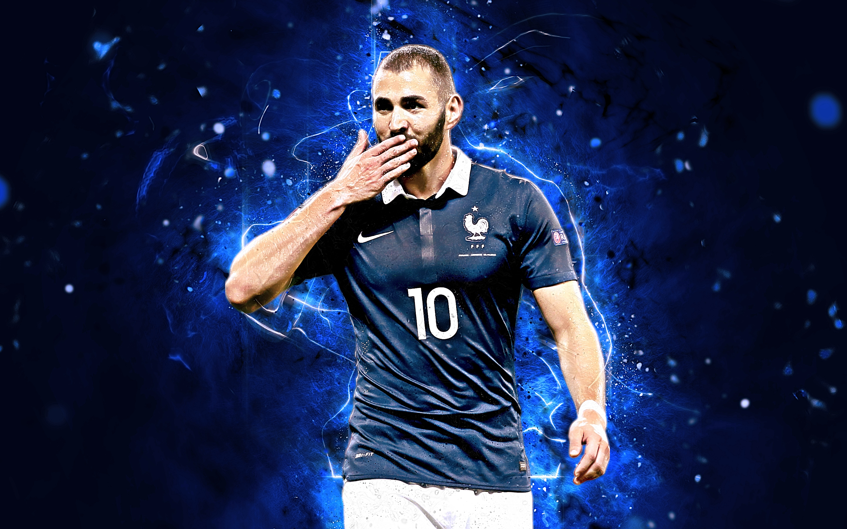 French, Karim Benzema, Soccer Wallpaper And Background - Benzema France , HD Wallpaper & Backgrounds