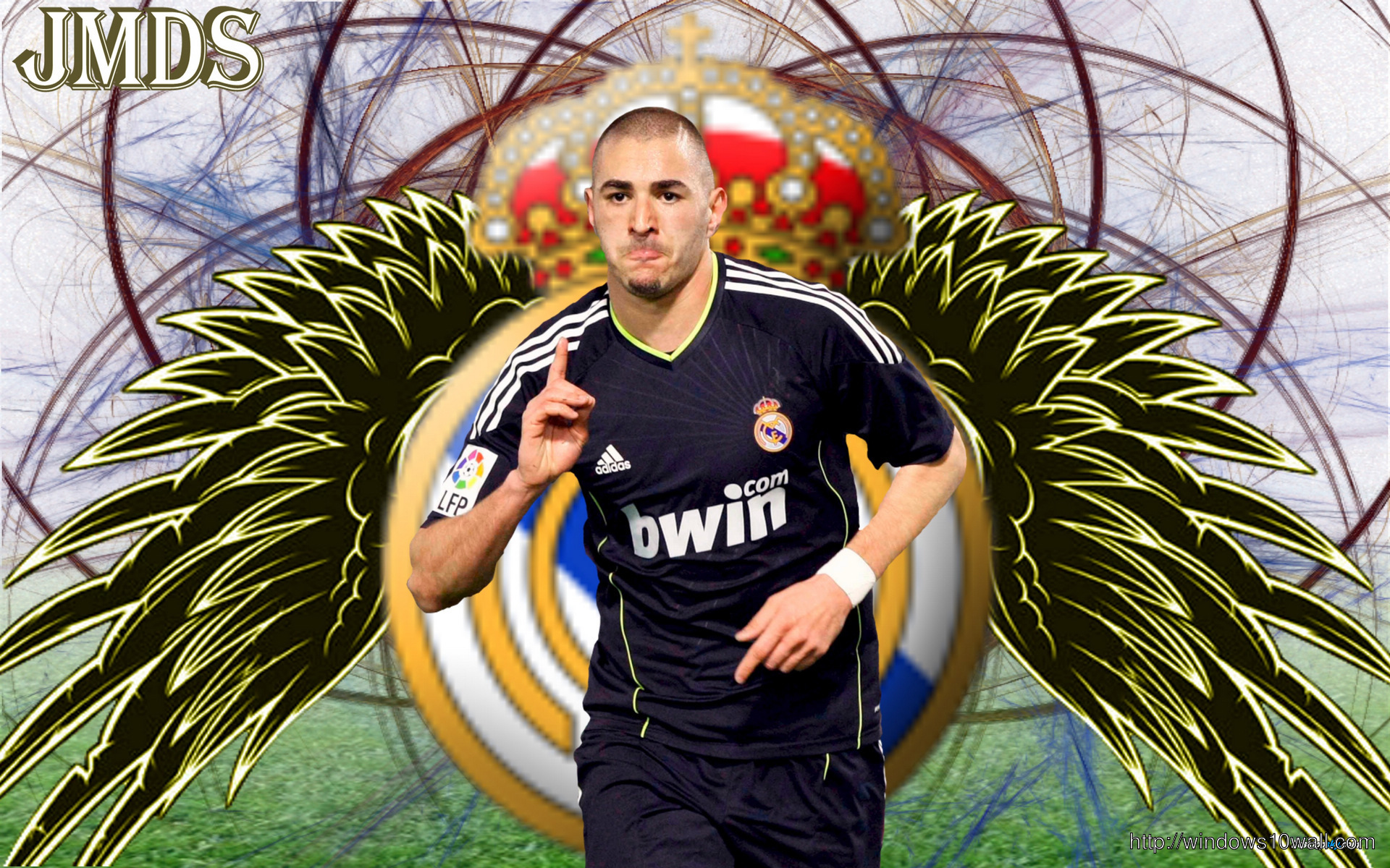 Karim Benzema Real Madrid Angel Wallpaper - Karim Benzema Photos Download , HD Wallpaper & Backgrounds
