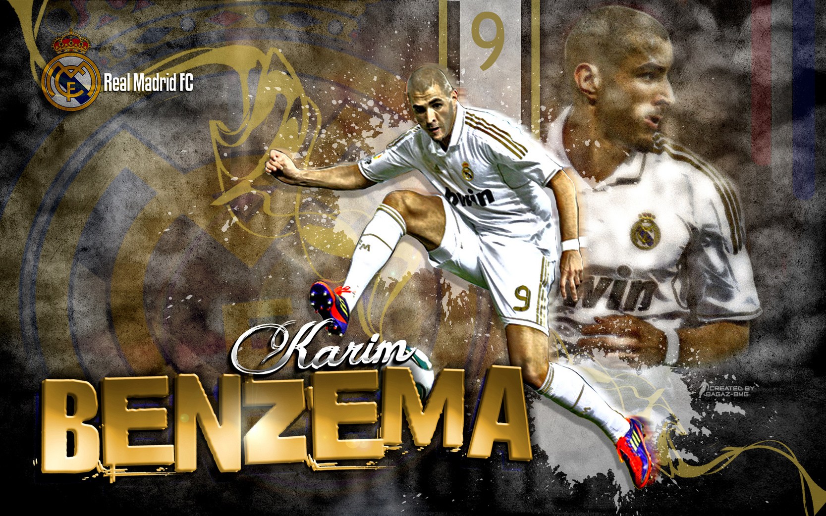 Karim Benzema Hd Wallpapers 2013 Real Madrid Cf Hd - Benzema Real Madrid , HD Wallpaper & Backgrounds