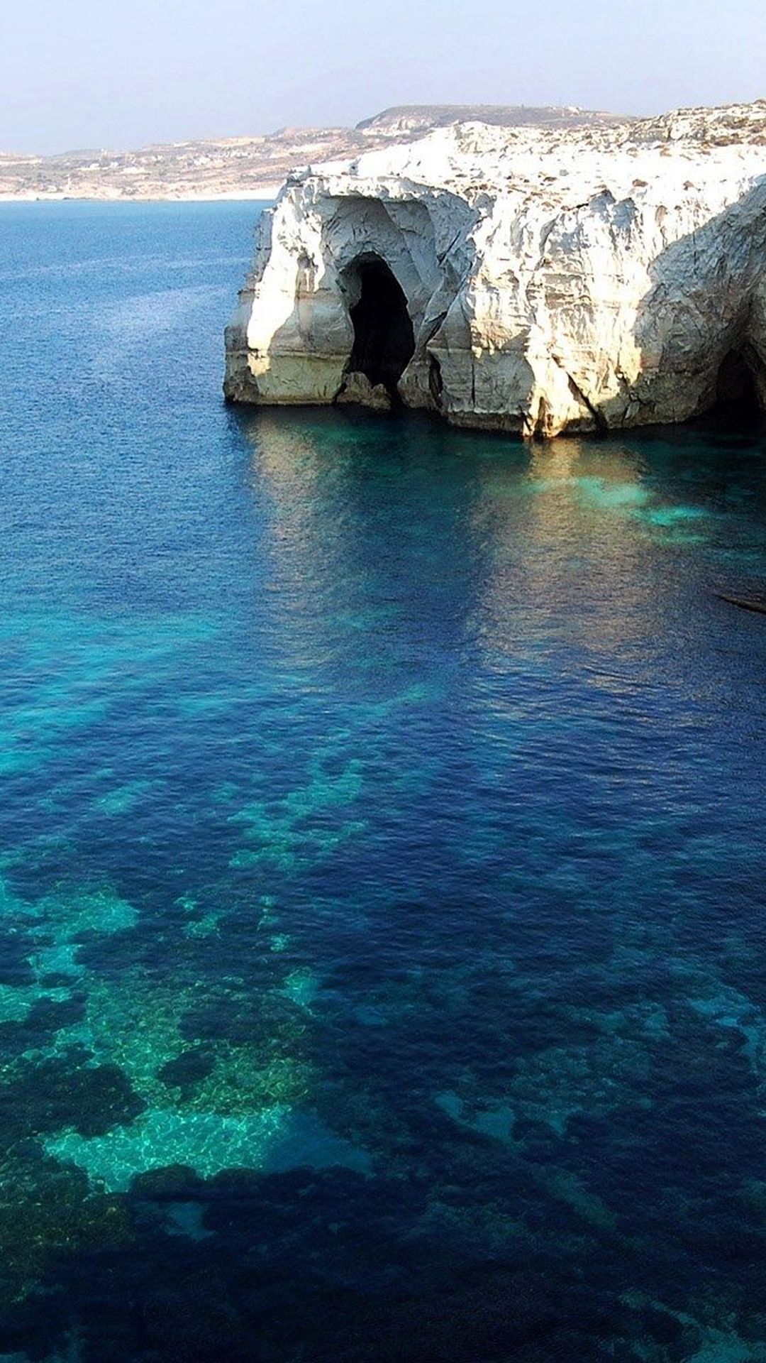 Milos Island Blue Lagoon Android Wallpaper - Blue Lagoon Wallpaper Iphone , HD Wallpaper & Backgrounds