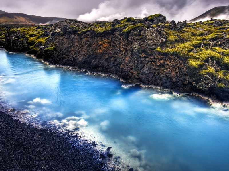 Iceland Blue Lagoon Wallpaper - Iceland Landscape , HD Wallpaper & Backgrounds