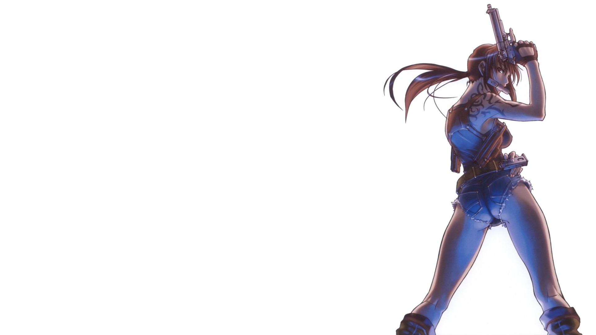 Black Lagoon Revy Anime Girls Wallpaper And Background - Black Lagoon Revy , HD Wallpaper & Backgrounds