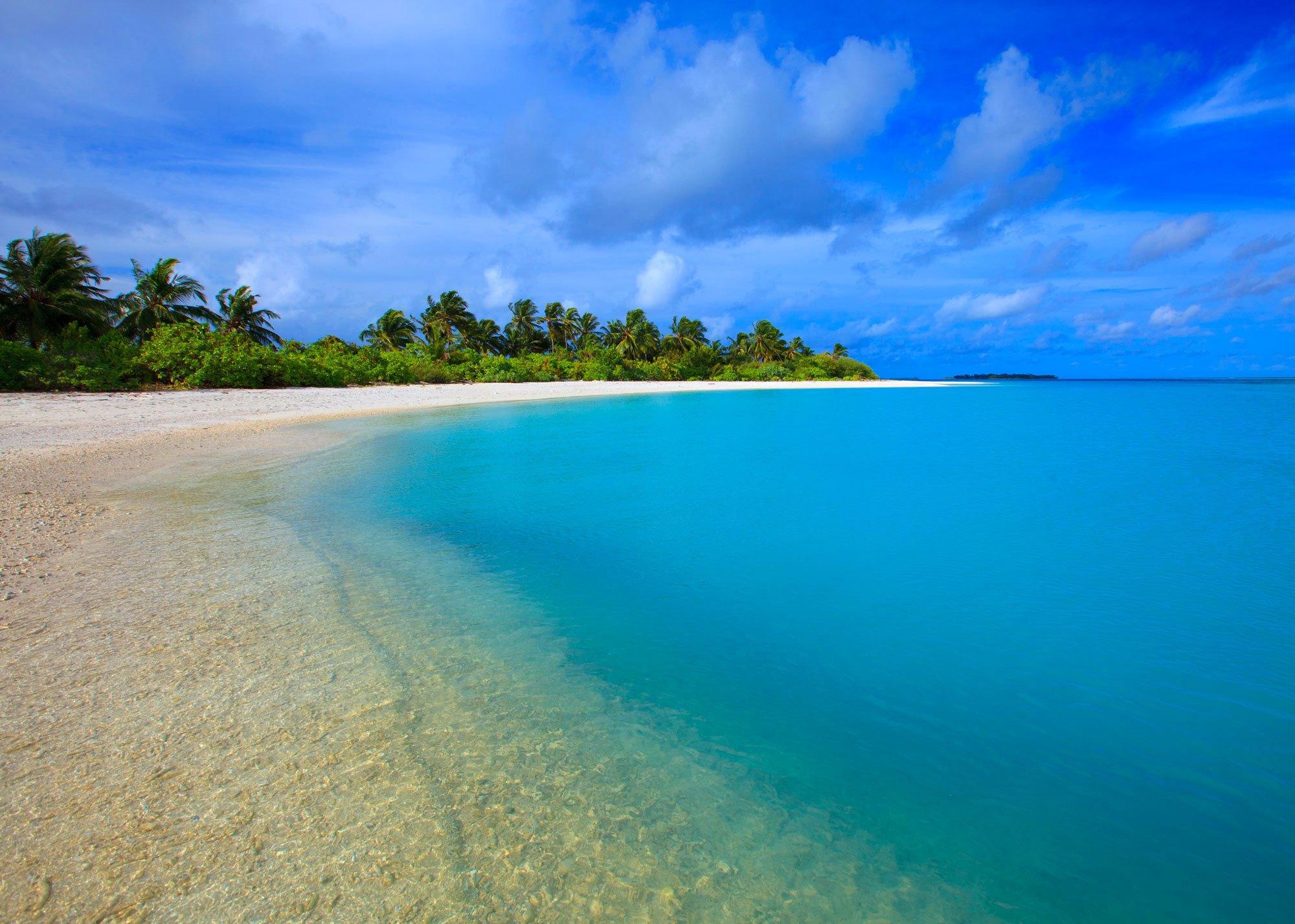 Paradise Tropical Beach Lagoon - Peace Ocean , HD Wallpaper & Backgrounds