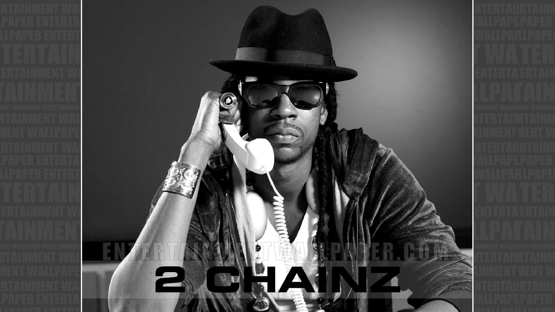 2 Chainz Wallpaper - 2 Chainz Black And White , HD Wallpaper & Backgrounds
