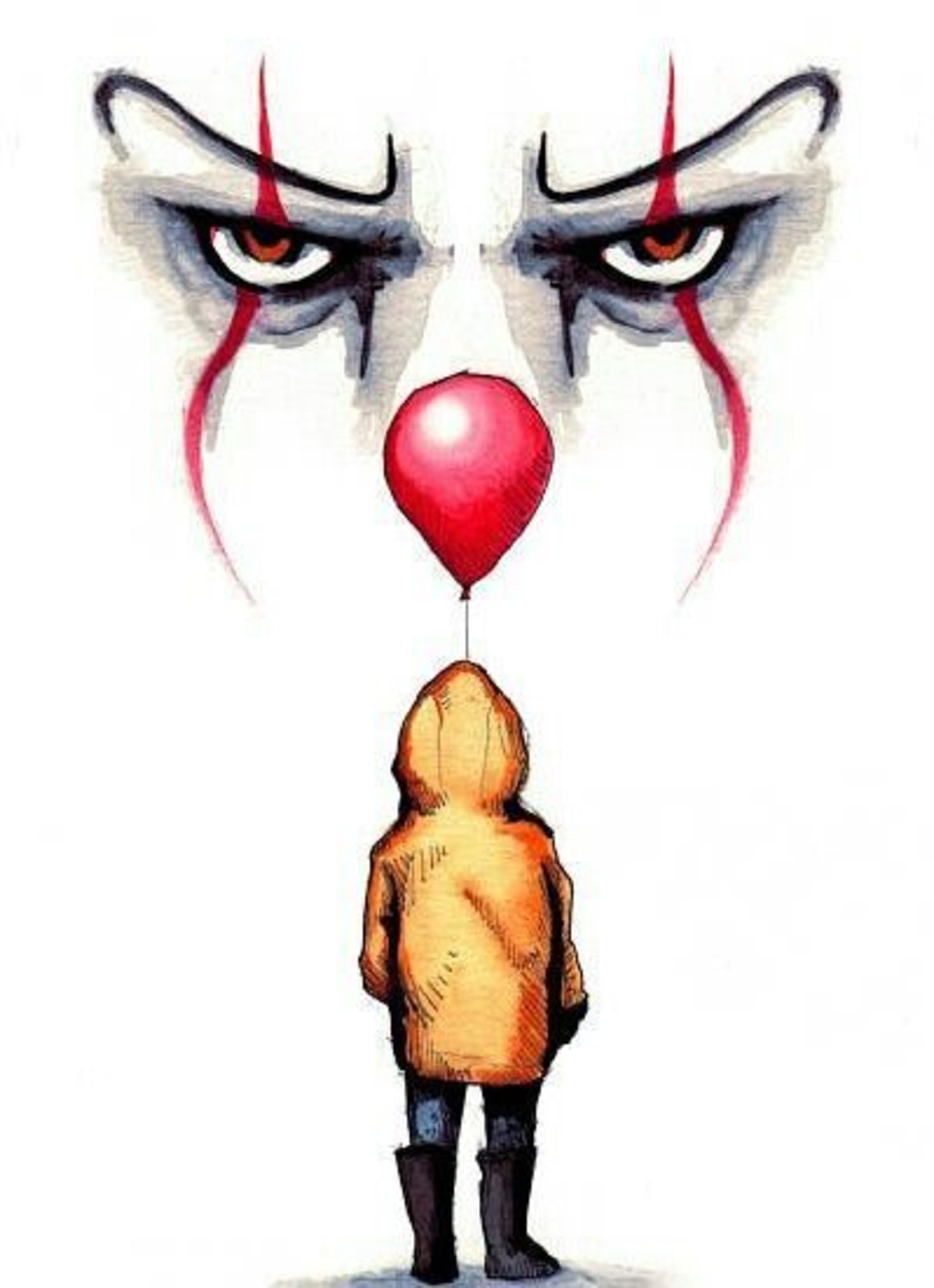 Mobiles Qhd - Dibujo De It El Payaso , HD Wallpaper & Backgrounds