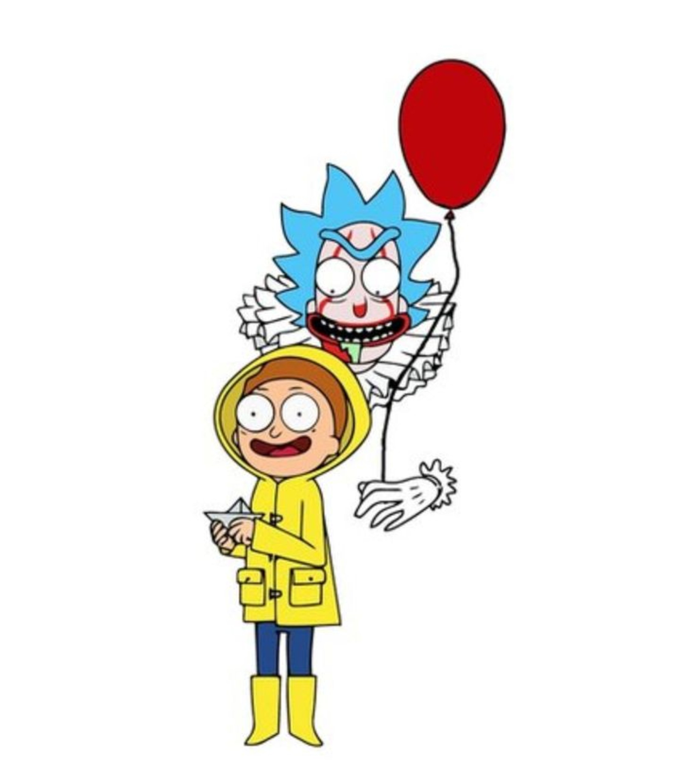 Mobiles Qhd - Rick And Morty Pennywise Png , HD Wallpaper & Backgrounds