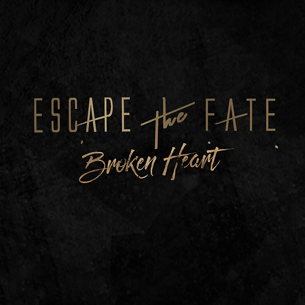 Escape The Fate Broken Heart Album Cover - Calligraphy , HD Wallpaper & Backgrounds