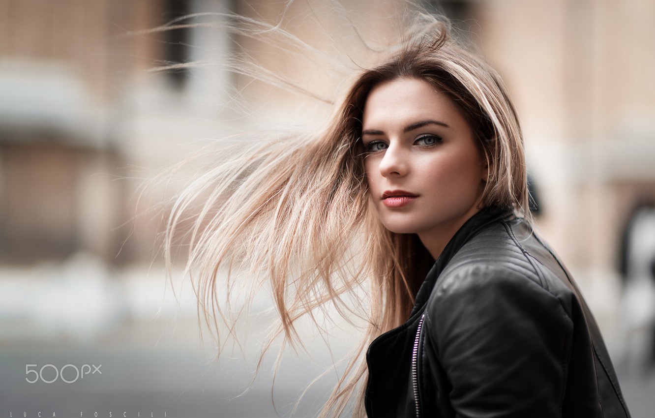 Photo Wallpaper Girl, Long Hair, Photo, Photographer, - Luca Foscili , HD Wallpaper & Backgrounds