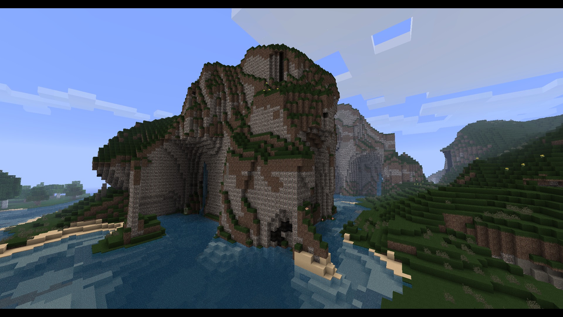 Pixelated Land Wide Wallpaper - Mona Lisa Crafted Minecraft , HD Wallpaper & Backgrounds