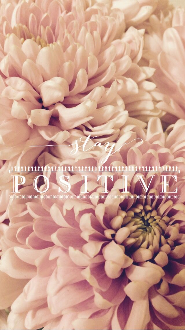Iphone Wallpaper Floral Positive Quote - Flower Wallpapers With Quotes , HD Wallpaper & Backgrounds