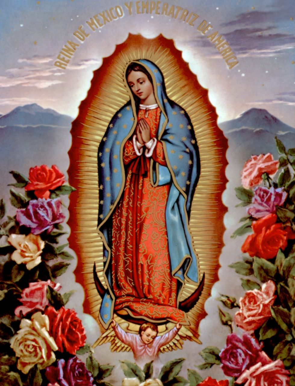 Virgencita Maria De Guadalupe, Mi Morentia Cuida De - Virgen Com De Guadalupe , HD Wallpaper & Backgrounds