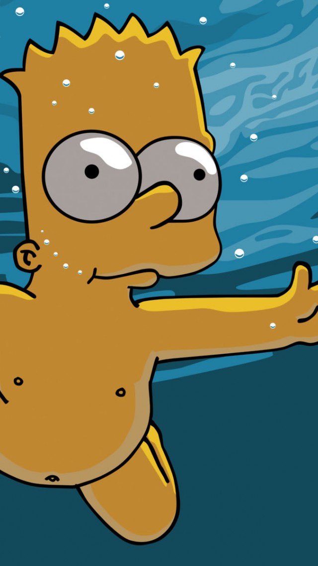 Right Click To Save Or Set As Desktop Background - Bart Swimming For A Dollar , HD Wallpaper & Backgrounds